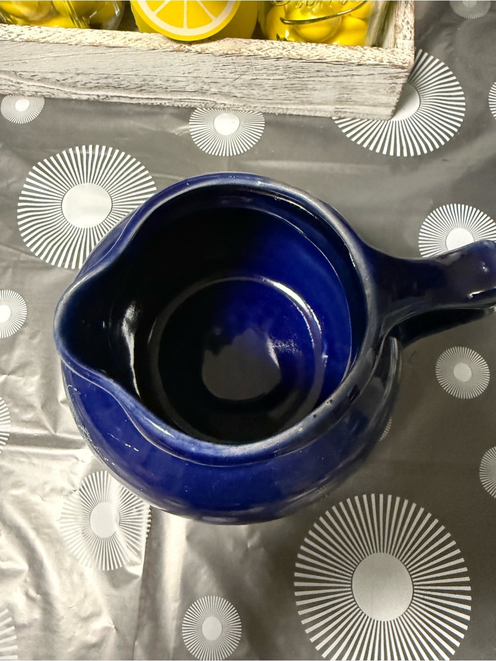 Vintage Christian Ridge Pottery Blue Cupper Coffee Carafe - Picture 4 of 7